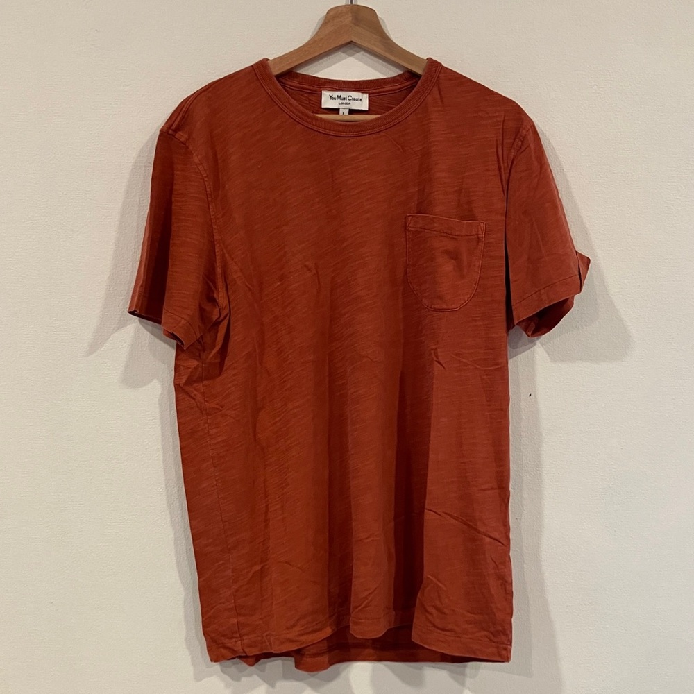 YMC Rust Orange Crew Neck T-Shirt